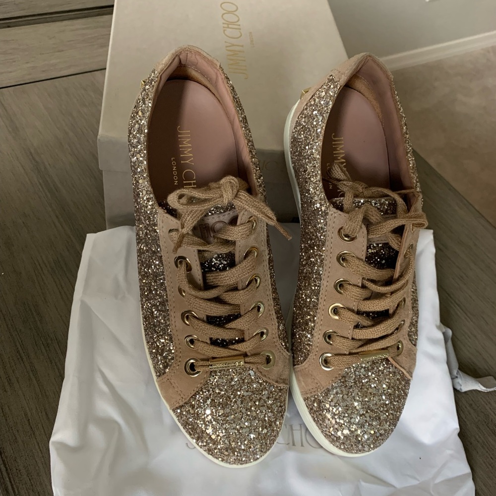 Jimmy Choi Cash Glitter Sneakers